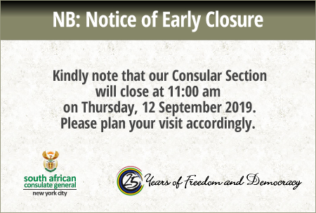 Notice of Early Closure